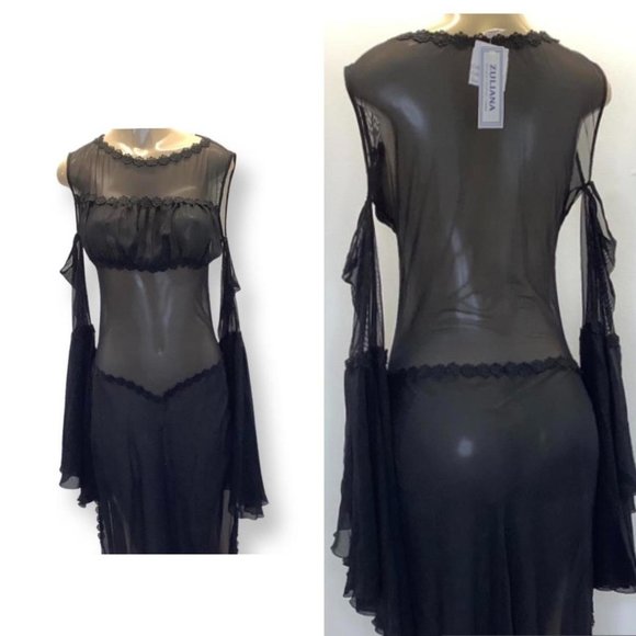 Zuliana Dresses & Skirts - Zuliana Black Sheer Dress